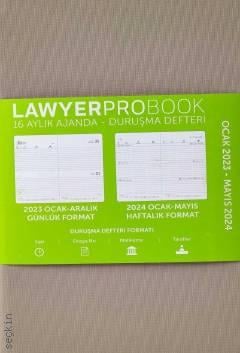 Lawyer  Probook Büyük Boy Ajanda (16 Aylık) Bej 2023 Günlük Duruşma Ajandası (13*21) Lawyer Ajanda 