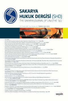 Sakarya Üniversitesi Hukuk Fakültesi Dergisi Cilt:11 – Sayı:1 Alper Işık
