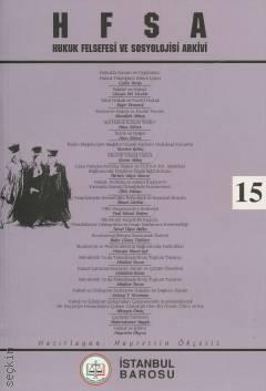 HFSA Hukuk Felsefesi ve Sosyolojisi Arkivi – 15 Hayrettin Ökçesiz  - Kitap