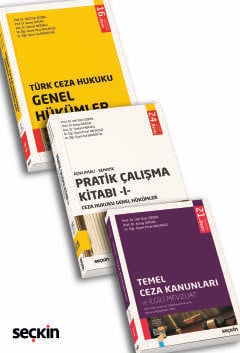 Ceza Hukuku Genel Hükümler (3'lü Set)  Ekim 2025