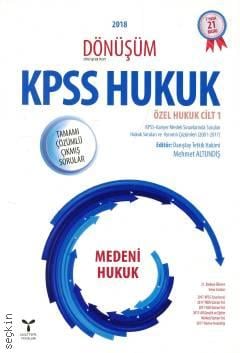 Dönüşüm KPSS Medeni Hukuk Özel Hukuk Cilt: 1 S. Mehmet Yıldırım  - Kitap