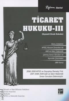 Reform Serisi Ticaret Hukuku – III (Kıymetli Evrak Hukuku) Kolektif  - Kitap