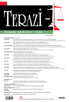 Terazi Hukuk Dergisi Sayı:236 Nisan 2026 Prof. Dr. Alpay Hekimler, Mutlu Dinç 