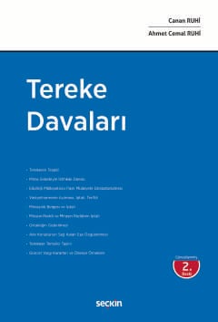 Tereke Davaları Canan Ruhi  - Kitap