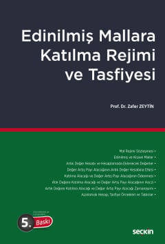 Edinilmiş Mallara Katılma Rejimi ve Tasfiyesi Prof. Dr. Zafer Zeytin  - Kitap