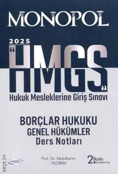 HMGS Borçlar Hukuku Genel Hükümler Ders Notları Abdulkerim Yıldırım
