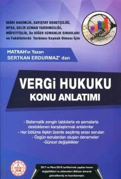 Vergi Hukuku Konu Anlatımı Sertkan Erdurmaz  - Kitap