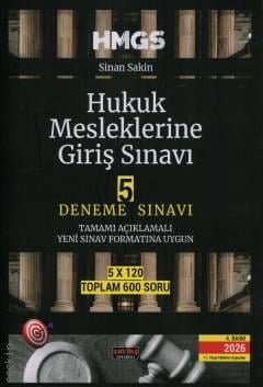 HMGS Hukuk Mesleklerine Giriş Sınavı 5 Deneme Sınavı Sinan Sakin  - Kitap