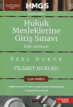 HMGS Özel Hukuk Ticaret Hukuku Soru Bankası Sinan Sakin