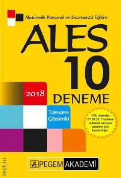 ALES 10 Deneme 2018 Tamamı Çözümlü  Komisyon  - Kitap