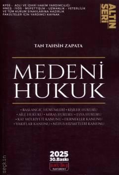 Altın Seri Medeni Hukuk Konu Anlatımı Tan Tahsin Zapata  - Kitap