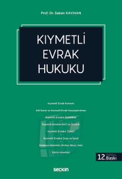 Kıymetli Evrak Hukuku