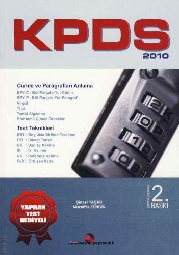 KPDS Test Teknikleri Şinasi Yaşar, Muzaffer Zengin  - Kitap