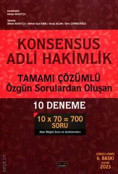 Konsensus Adli Hakimlik 10 Deneme Prof. Dr. Ahmet Nohutçu  - Kitap