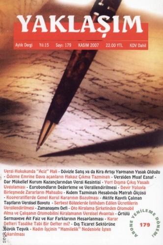 Yaklaşım Dergisi Kasım 2007 Yazar Belirtilmemiş