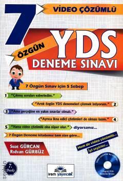 YDS 7 Özgün Deneme Sınavı  Video Çözümlü Suat Gürcan, Rıdvan Gürbüz  - Kitap