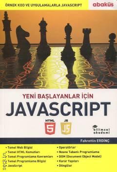 Yeni Başlayanlar İçin  JavaScript HTML 5 – JS Fahrettin Erdinç  - Kitap
