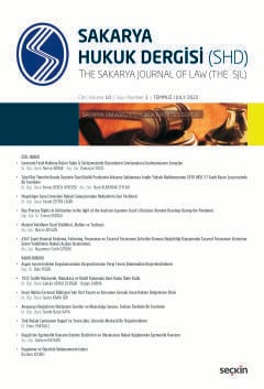 Sakarya Üniversitesi Hukuk Fakültesi Dergisi Cilt:10 – Sayı:1 Alper Işık