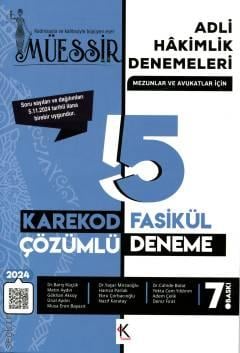 Müessir Adli Hakimlik Denemeleri – Karekod Çözümlü Deneme – Mezunlar ve Avukatlar İçin