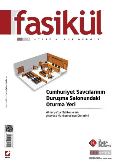 Fasikül Aylık Hukuk Dergisi Sayı:34 Eylül 2012 Prof. Dr. Bahri Öztürk 