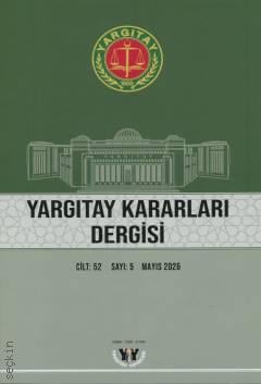 Yargıtay Kararları Dergisi Cilt:52 Sayı:5 Mayıs 2026