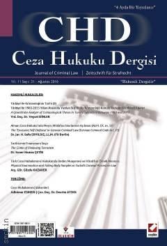 Ceza Hukuku Dergisi – 2017 Yılı Abonelik Prof. Dr. Veli Özer Özbek 