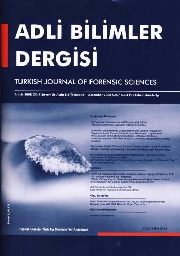 Adli Bilimler Dergisi – Cilt:7 Sayı:4 Aralık 2008 Prof. Dr. İ. Hamit Hancı 