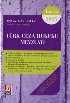 Türk Ceza Hukuku Mevzuatı Prof. Dr. Çetin Arslan  - Kitap