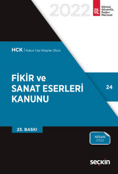 Fikir ve Sanat Eserleri Kanunu (Cep Kitabı) Seçkin Yayıncılık  - Kitap