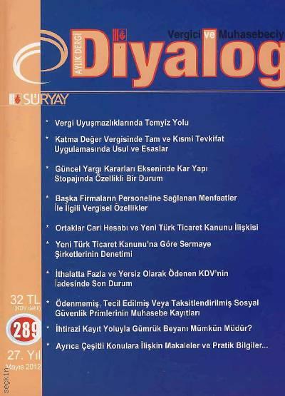 Diyalog Dergisi Sayı:289 Mayıs 2012 Süleyman Genç
