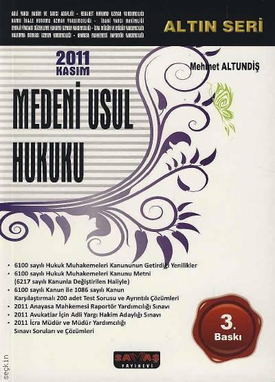 Medeni Usul Hukuku (Altın Seri) Mehmet Altundiş  - Kitap