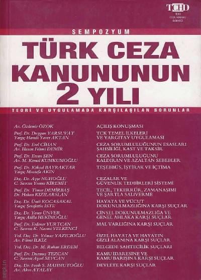 Türk Ceza Kanununun 2 Yılı Yazar Belirtilmemiş