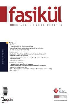 Fasikül Aylık Hukuk Dergisi Sayı: 114 Mayıs 2019 Prof. Dr. Bahri Öztürk 