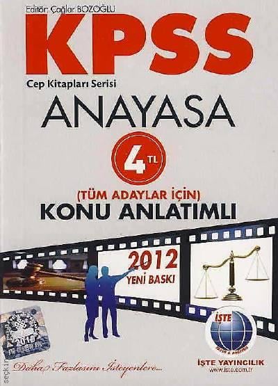 Cep Kitapları Serisi  KPSS Anayasa Konu Anlatımlı Çağlar Bozoğlu  - Kitap